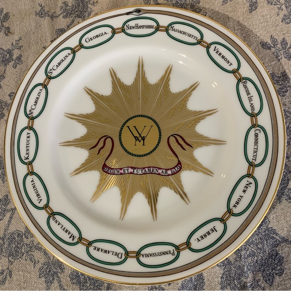 Woodmere China Dining Vtg 986 Reproduction Washington White House Dessert Plate